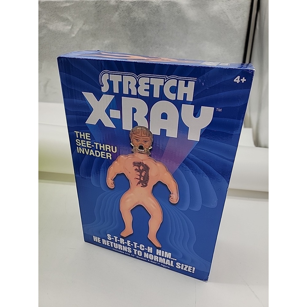 10" Stretch Armstrong Basic Fun  X-Ray Retro Villain Bad Guy Figure NEW in Box!